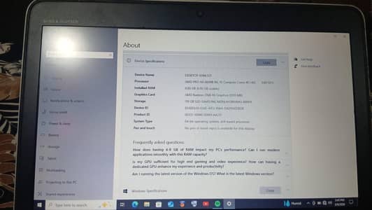 Model Elitebook 820 G3. condition 10/9