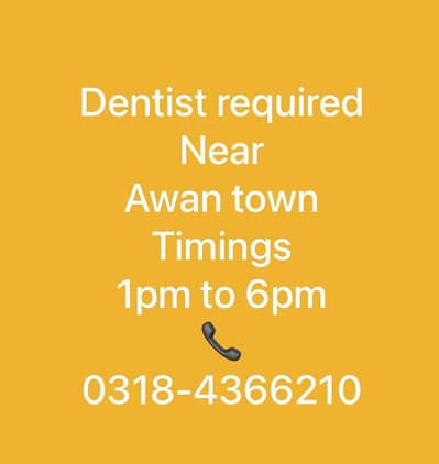 male or female dentist required