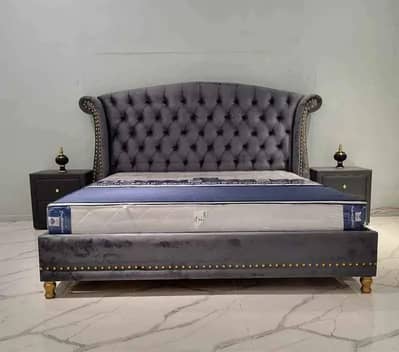Bed /Poshish Bed /Double Bed/king Size Bed/Bed Dressing Side Table