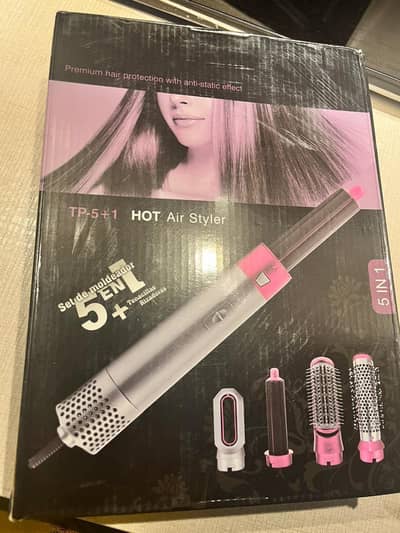5 in 1 Hot Air Hair Styler – Hair Dryer, Curler & Volumizer