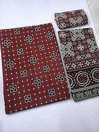 ajrak block print suit