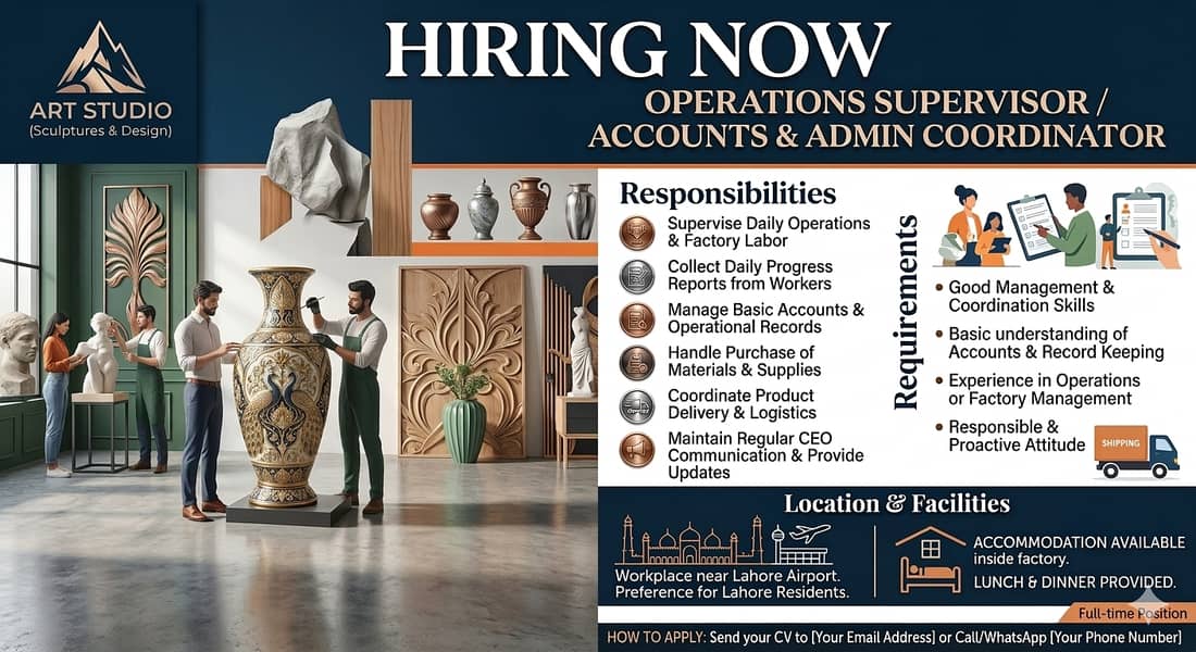 Operations Supervisor / Accounts & Admin Coordinator 0