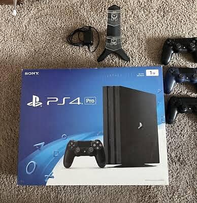 game PS4 pro 1 TB playstation Sony complete box