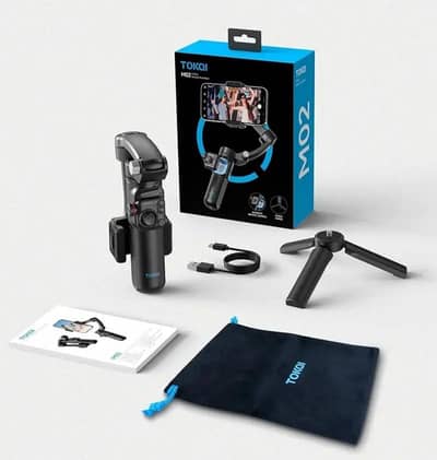 TOKQI M02 3 AXIS HANDHELD GIMBAL WITH DITACHABLE REMOTE