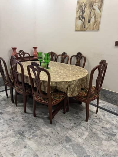 Dinning table and steel wardrobe