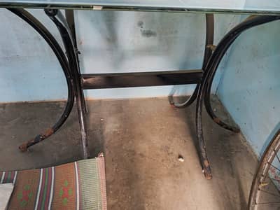 Dining table, glass dining table