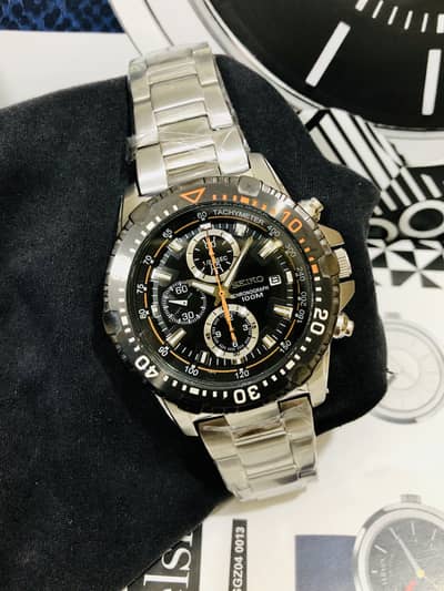 SEIKO CHRONOGRAPH-ORIGINAL NEW WATCH-CITIZEN CASIO OMAX