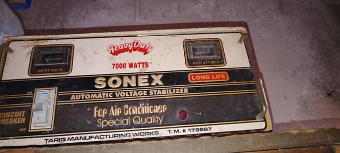 Title: Sonex 7000W Heavy Duty Stabilizer for AC (Good Condition)