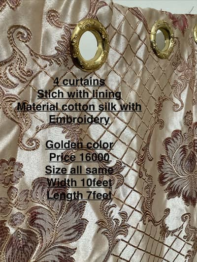 Curtain 4 piece and 3 piece stitch