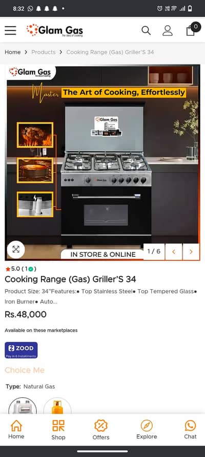Cooking Range (Gas) Griller’S 34 Product Size: 34”Features: Top Stain