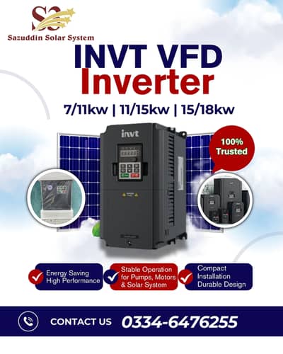INVT VFD Inverters 7/11KW | 11/15KW | 15/18KW |VFD Inverter for Sale