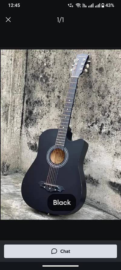 acoustic biggner guitar new condition all okay