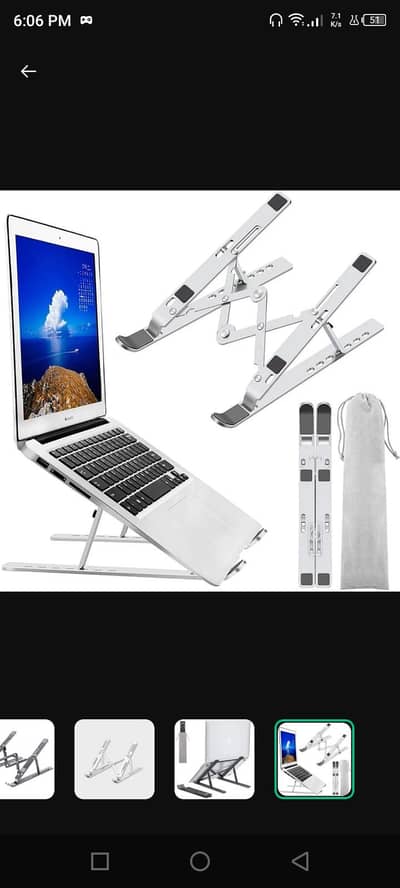 Adjustable laptop stand