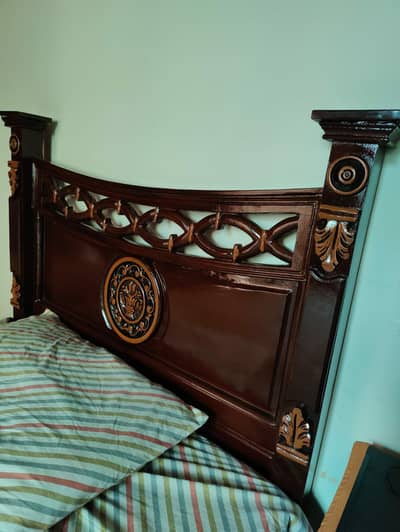 Pure Wooden Chinioti 2 Single Beds New