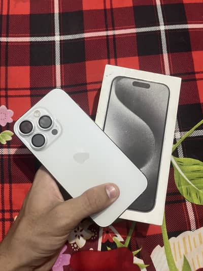 iPhone 15 pro white titanium
