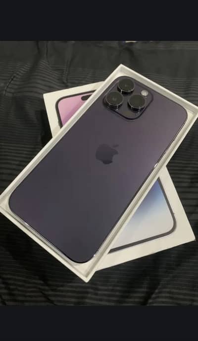 Iphone 14 pro max 256gb full box physical dual sim aproved