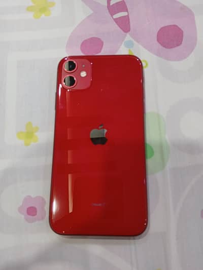 Apple Iphone 11 with box 64gb waterpack brand new condition Red color