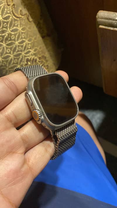 Apple ultra watch 2 with stainless strap