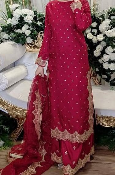 zinc colour Long shirt with plazo.