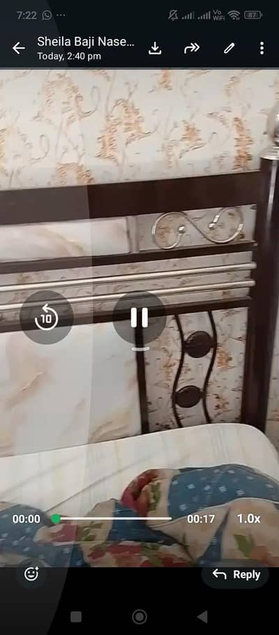 Iron Kings size bed urgent sale