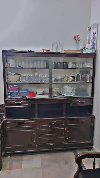 wooden showcase/ crockery cabinet