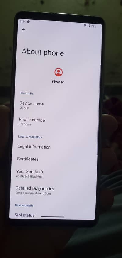Sony Xperia 5 mark 3 non pta