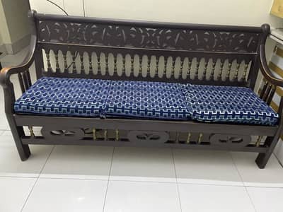 5 seater sofa set wood