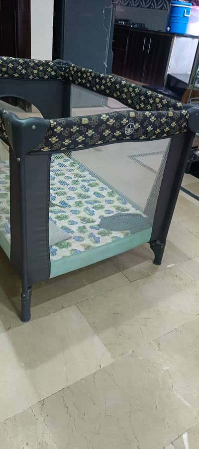 Baby Cot / Baby Playpen with Mattress – Slightly Used (3 Months)