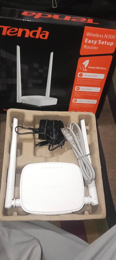 “Tenda N300 WiFi Router – Almost New – Box Pack”