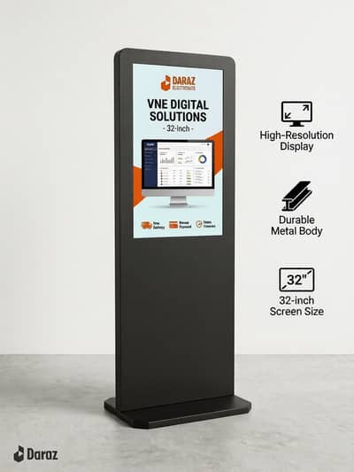 Digital Standee 32" Inch avaible for Rentale and Purchase |VNE Digital