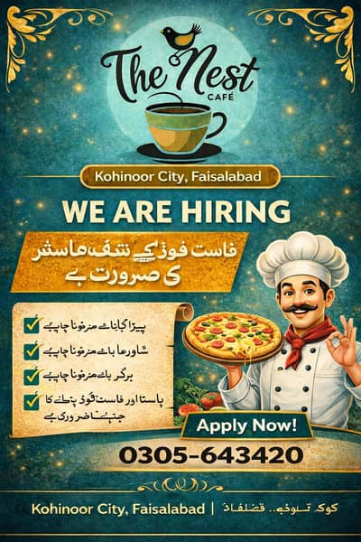 required fast food chef
