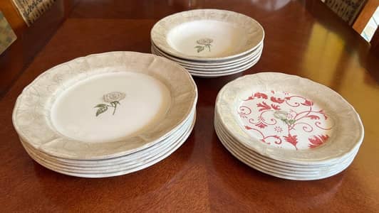 Dinner plates for 6 - made in England