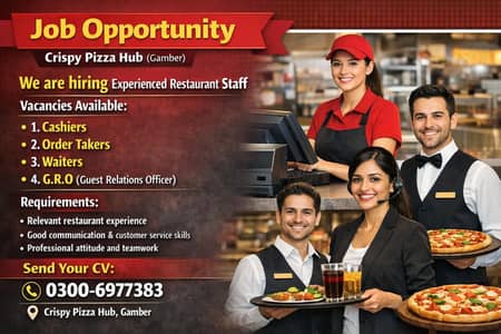 Need F. O. H Staff and B. O. H Staff