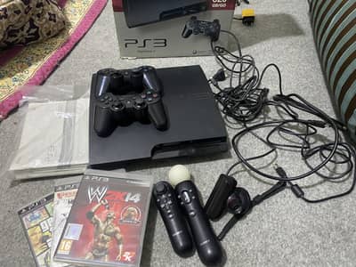 Playstation 3 slim with all gadgets