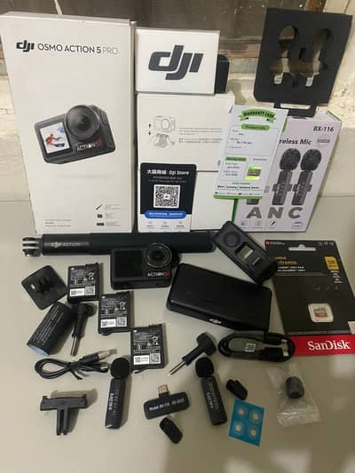 DJI Osmo Action 5 Pro Adventure Combo + Mic + 128GB Card