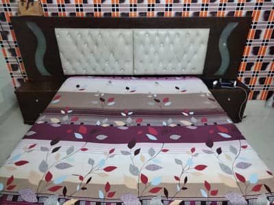 double bed room set cupboard divider dressing table showcase