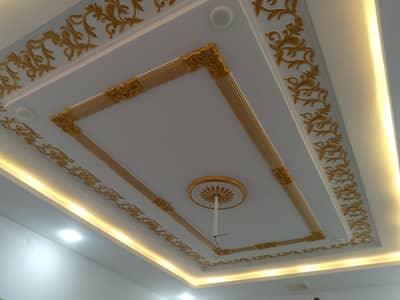 Modern False Ceiling & Media Wall Design|POP Ceiling & Wall Moulding.