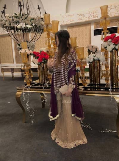 3 piece full embroidered dress