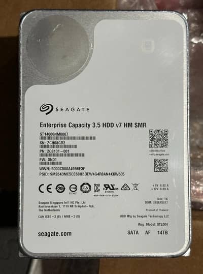14tb seagate Host manage Smr Sata Hardrive