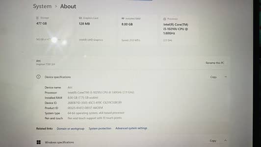 Dell inspiron 7391 2n1