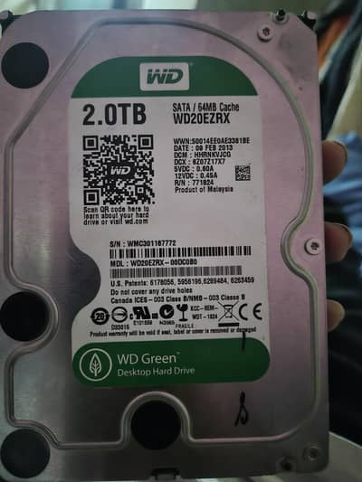 2tb hard drive 100 health