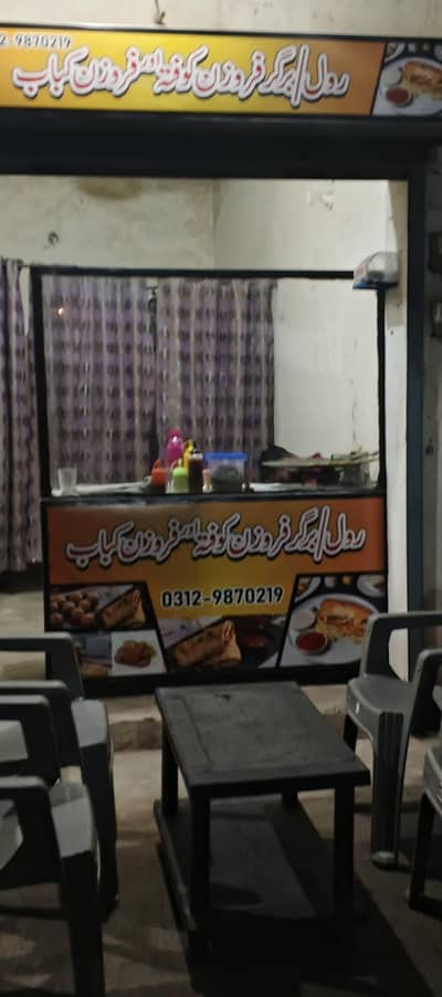 Roll burger stall  for sell