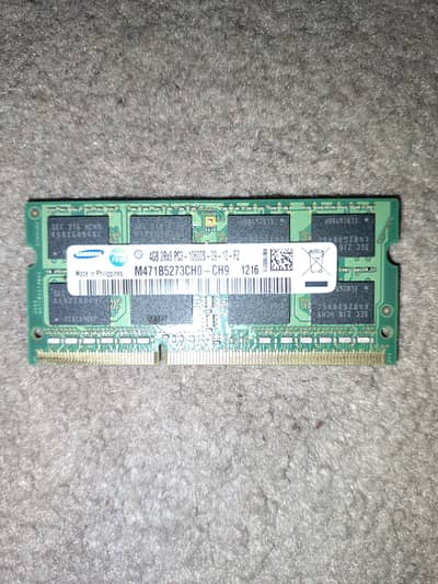 4GB Samsung DDR3 Laptop RAM 1333MHz (PC3-10600S)