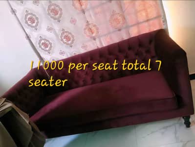 7 seater sofa set and L shape for sale