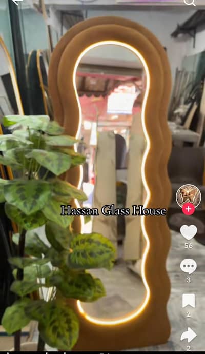 Standing Mirror with Lights