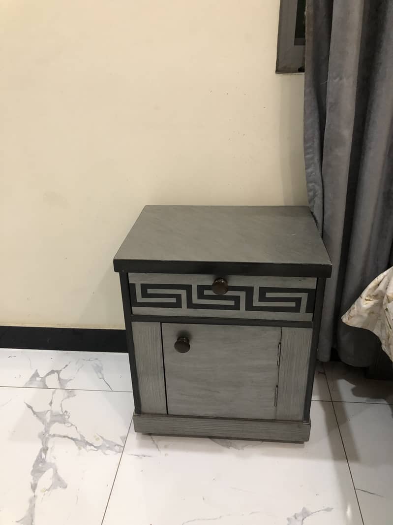 Single bed with side table 3