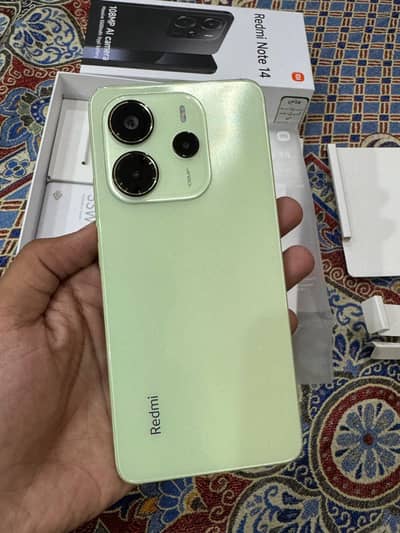 Redmi Note 14 Brand New Just Box Open  8/256 Lime Green Color