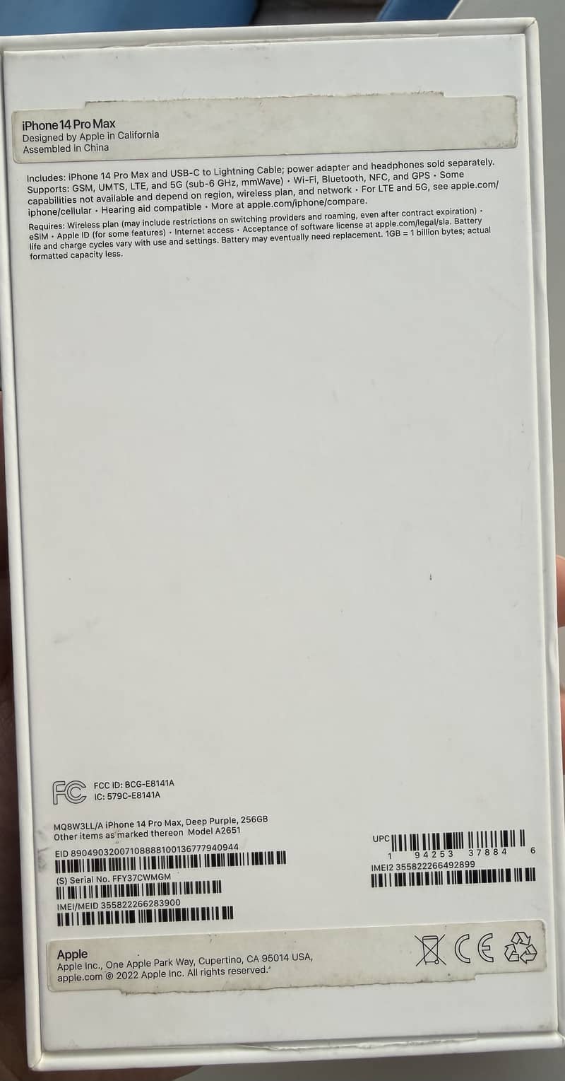 Apple iPhone 14 Pro Max PTA E Sim 11