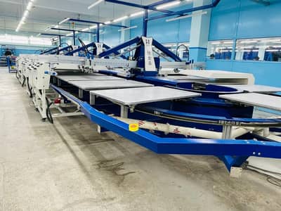 HJD-A1 Oval Automatic Screen Printing Machine - 8 Color / 30 Pallet