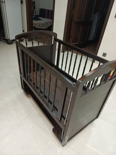 Baby Cot (Almost New)/ Baby Bed Wooden